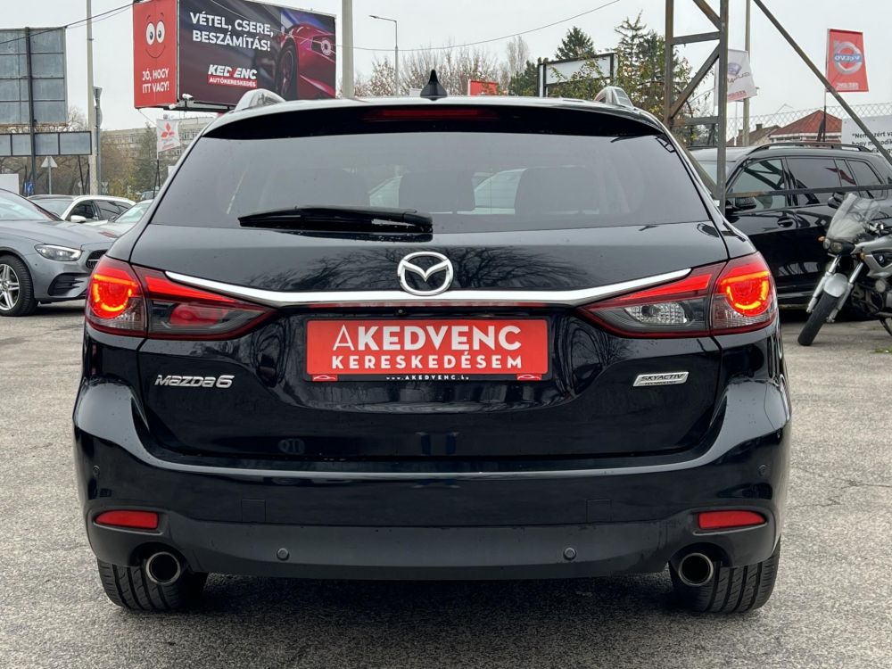 MAZDA 6 Sportkombi 2.2 CD Revolution Top (Automata) Sávtartó Head-up Napfénytető Fehér bőr Tolatókamera F1 Váltó!