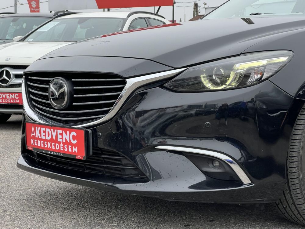 MAZDA 6 Sportkombi 2.2 CD Revolution Top (Automata) Sávtartó Head-up Napfénytető Fehér bőr Tolatókamera F1 Váltó!
