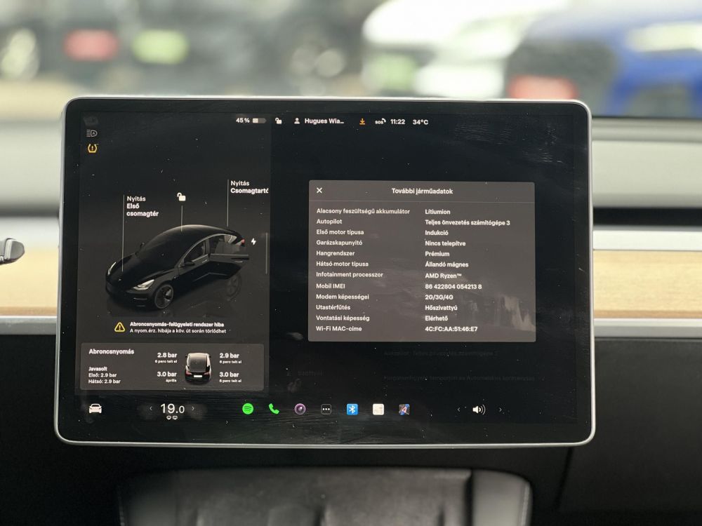 TESLA MODEL 3 Long Range AWD (Automata) 129e km. Ryzen proci. 510 km hatótáv. garancia!