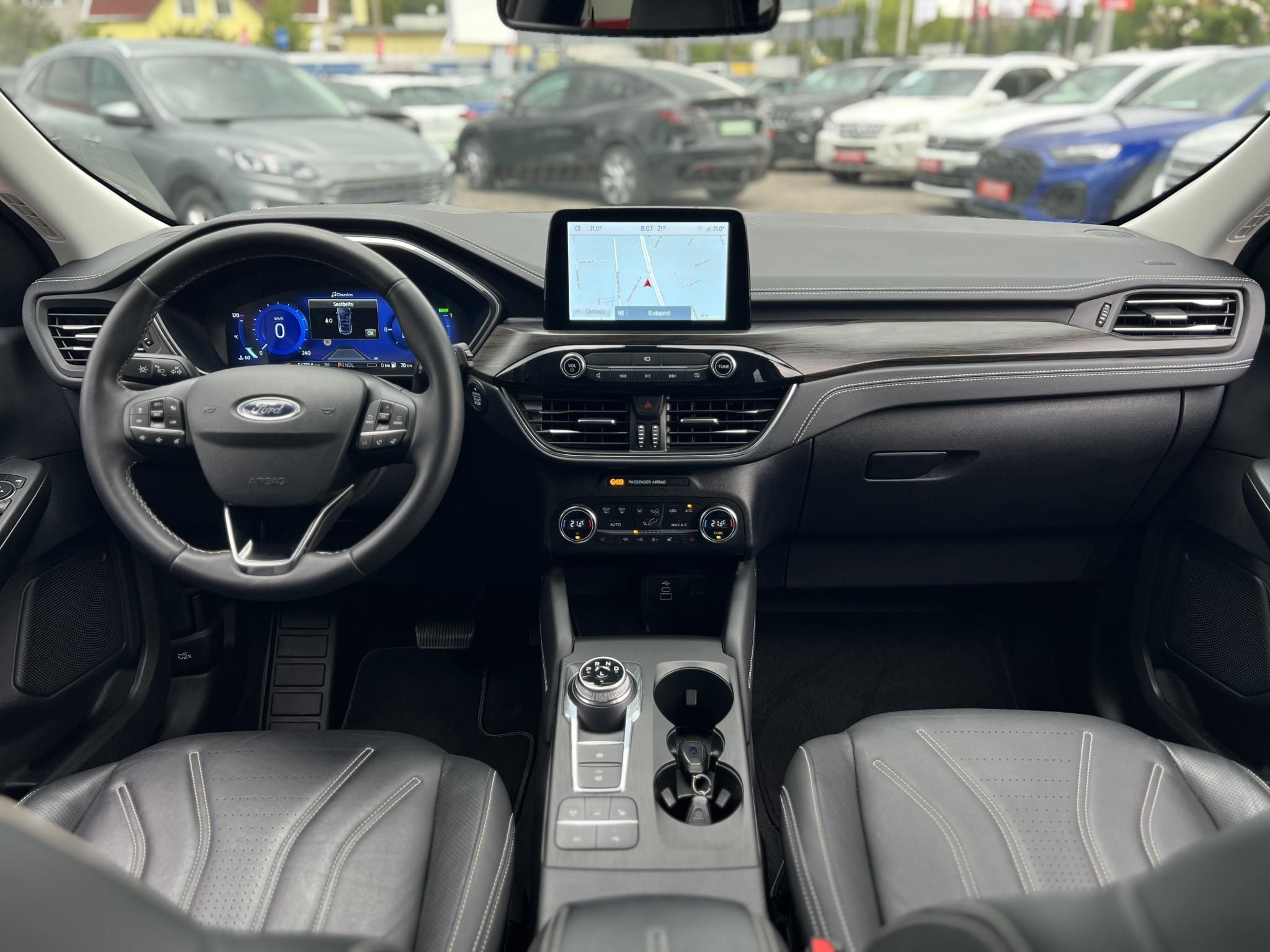 FORD KUGA 2.5 PHEV Vignale CVT 54e km. B&O hifi. head-up. bőr belső. virtual cockpit. CARPLAY!