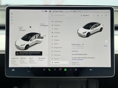 TESLA MODEL 3 Long Range AWD (Automata) 63e km. sérülésmentes. mátrix LED. hőszivattyú. premium hifi. FEHÉR BELSŐ!