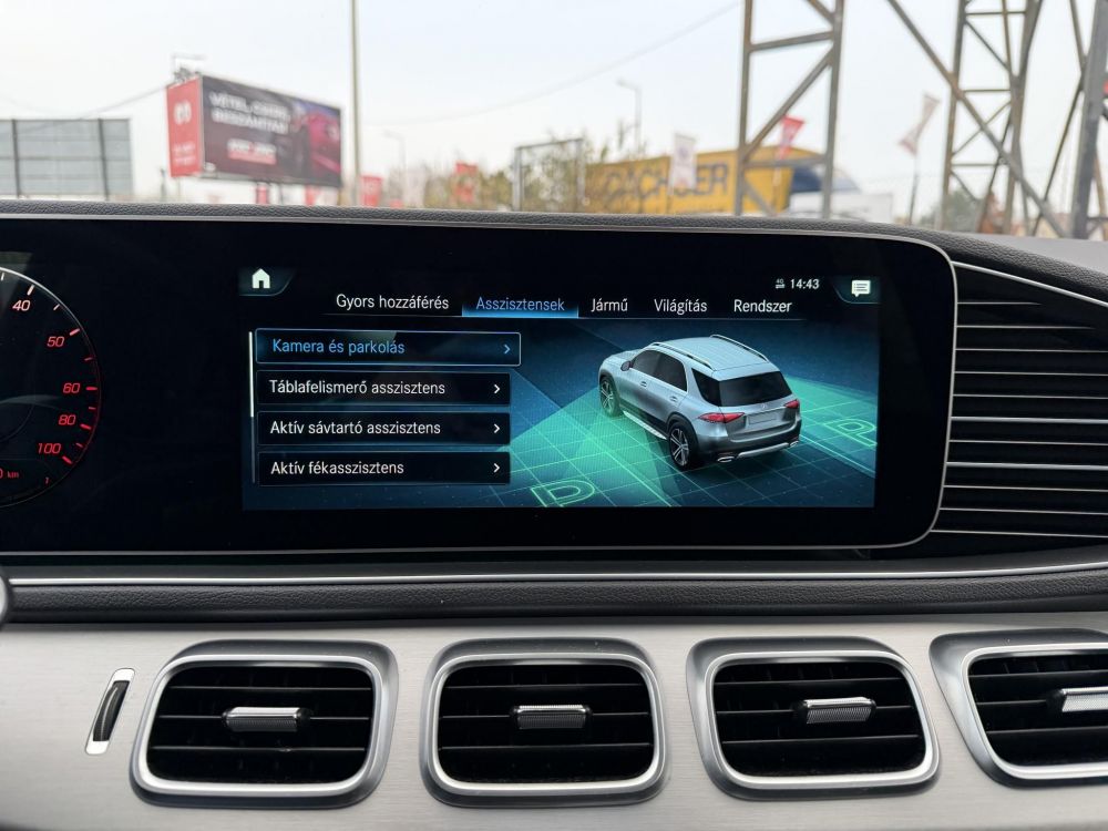 MERCEDES-BENZ GLE 350 de 4Matic 9G-TRONIC Plug-in hybrid AMG csomag. LED Burmester Távtartó Táblafelismerő Holttér Sávtartó Carplay