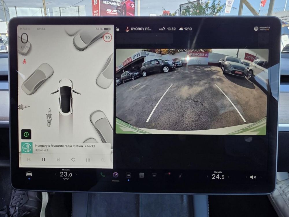 TESLA MODEL 3 Standard Range Plus Aut 35e km. garanciális. hőszivattyú. prémium hifi. mátrix LED!