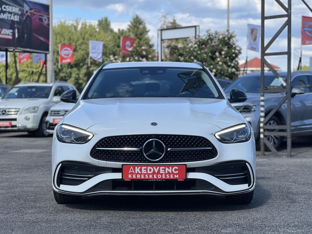 MERCEDES-BENZ C 200 T d 9G-TRONIC Mild hybrid drive AMG csomag! Bőrbelső. kamera. vonóhorog. wireless CARPLAY. stb