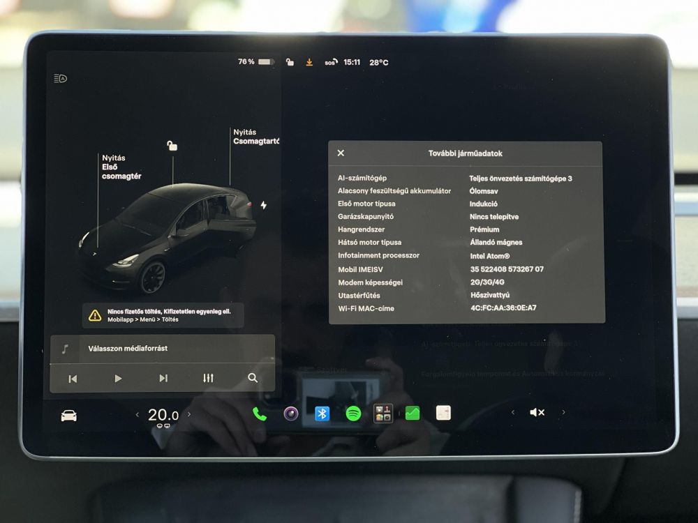 TESLA MODEL Y Long Range AWD (Automata) 109e km. mátrix LED. hőszivattyú. premium hifi. garanciális!