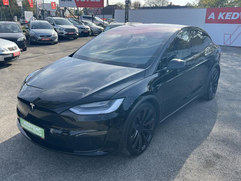TESLA MODEL X Plaid (Automata) (6 személyes ) 1020 Lóerő. TRIPLE BLACK. a legjobb áron!