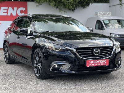 MAZDA 6 2.2 CD Revolution Top (Automata) Sávtartó 360 Head-up Kamera Fehér bőr belső!