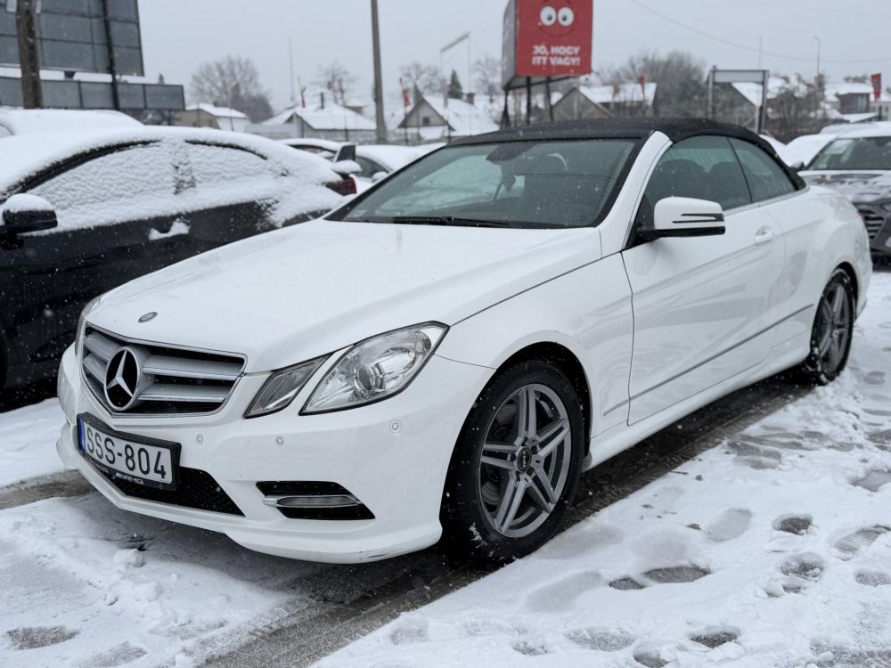 MERCEDES-BENZ E 220 CDI (Automata) Cabrio AMG csomag. 110e km. GYÖNYÖRŰ!