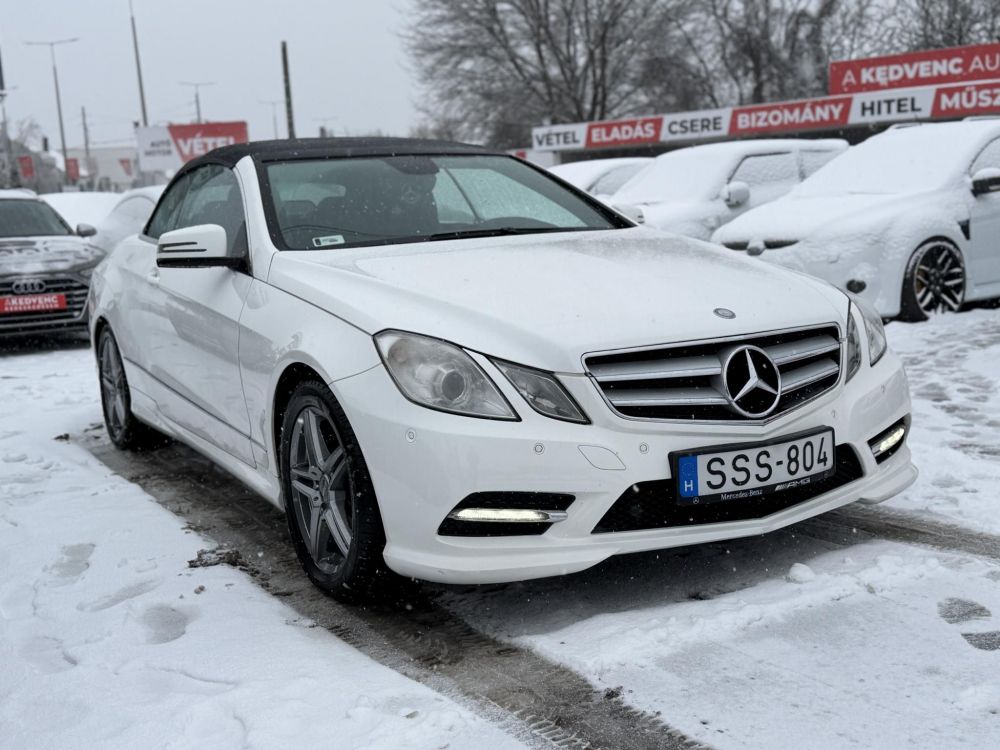 MERCEDES-BENZ E 220 CDI (Automata) Cabrio AMG csomag. 110e km. GYÖNYÖRŰ!