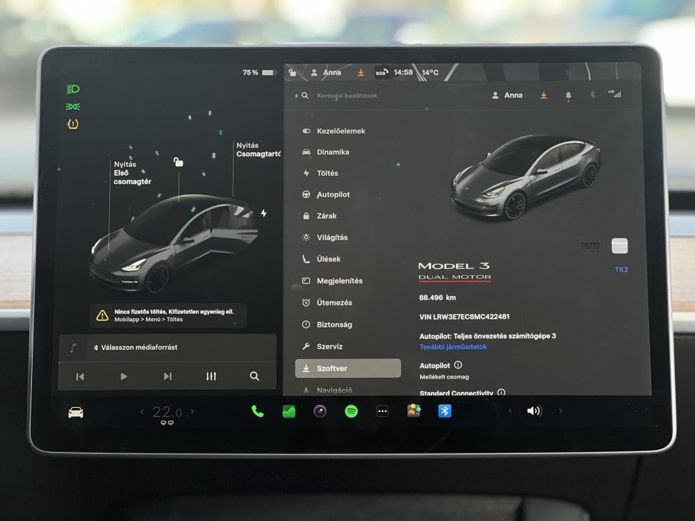 TESLA MODEL 3 Performance AWD (Automata) Mátrix LED. Hőszivattyús. gyári garanciális 2029-ig