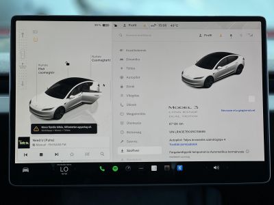 TESLA MODEL 3 Long Range AWD (Automata) HIGHLAND 67e km. AMD Ryzen. mátrix LED. ülésszellőztetés. 2032-ig garanciális!
