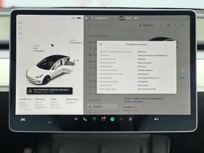 TESLA MODEL 3 Long Range AWD (Automata) 63e km. sérülésmentes. mátrix LED. hőszivattyú. premium hifi. FEHÉR BELSŐ!