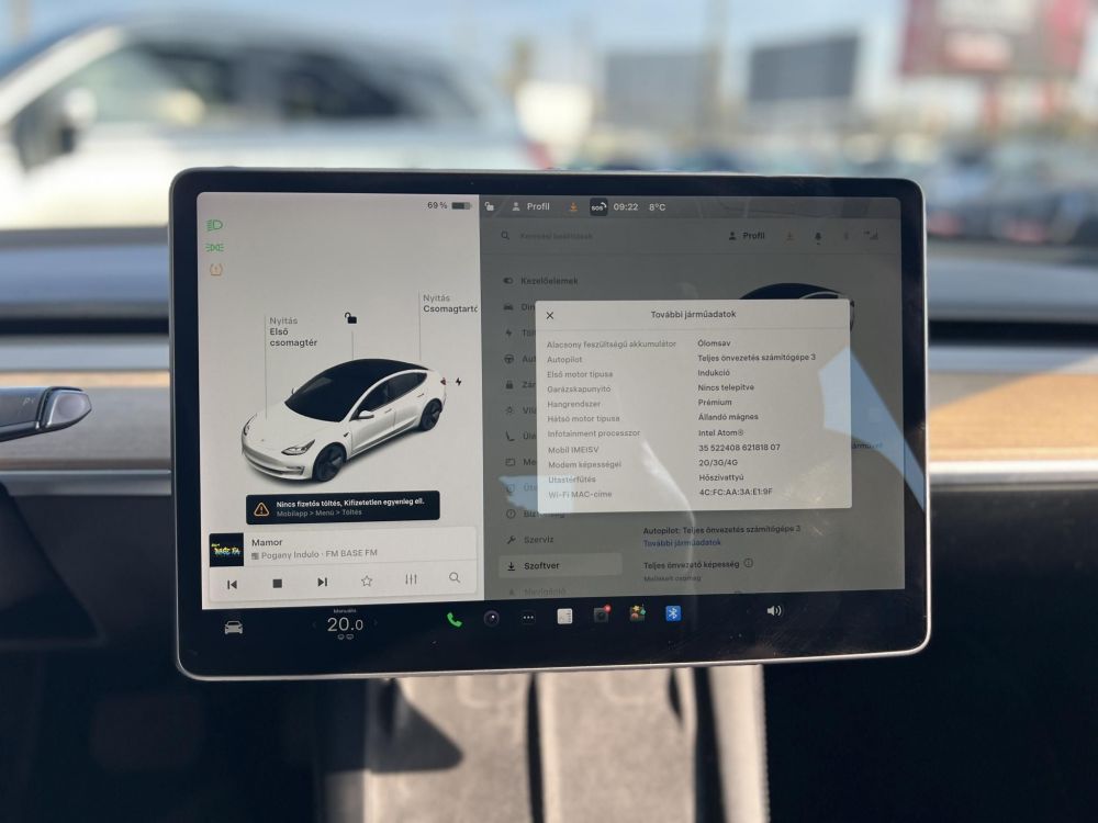 TESLA MODEL 3 Long Range AWD (Automata) 95e km. hőszivattyú. mátrix LED. garanciális!
