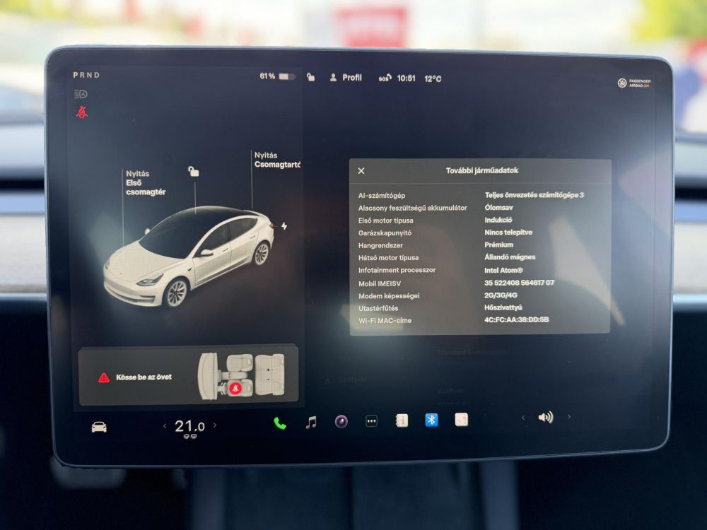 TESLA MODEL 3 Performance AWD (Automata) 68e km. FACELIFT. téli-nyári kerék. überturbine felni. mátrix LED. garanciális!