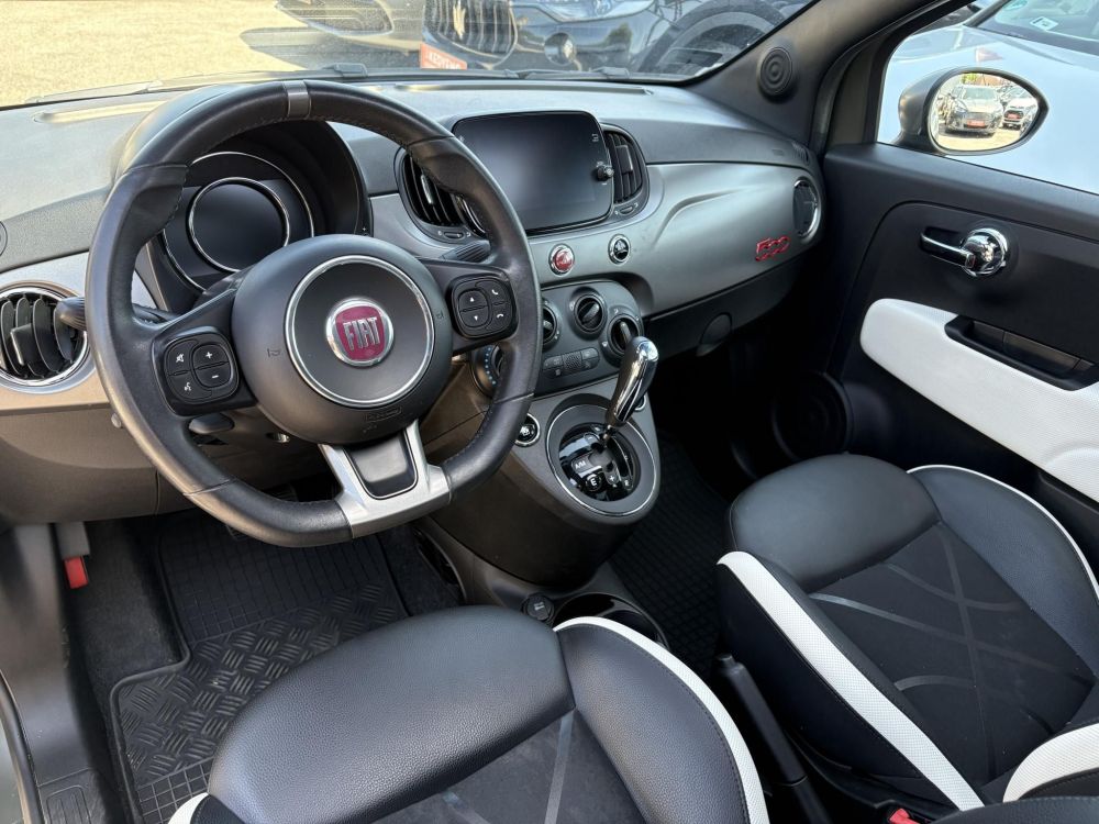 FIAT 500 1.2 8V Lounge Dualogic M.o.-i. Klíma Tempomat Bluetooth 42e km! Military green Edition!