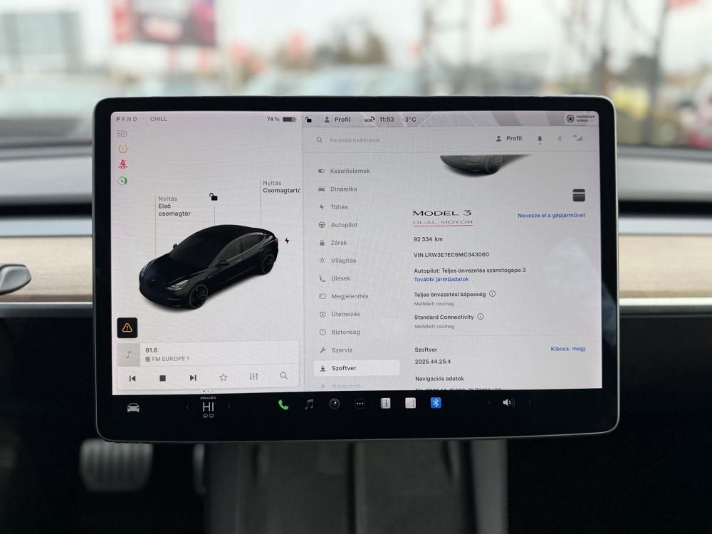 TESLA MODEL 3 Performance AWD (Automata) FSD. mátrix LED. hőszivattyú. garanciális!