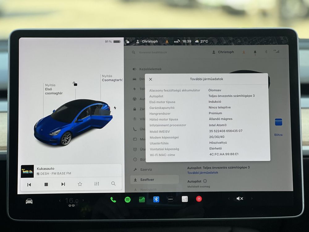 TESLA MODEL 3 Long Range AWD (Automata) Gyári akku és hajtásgarancia!