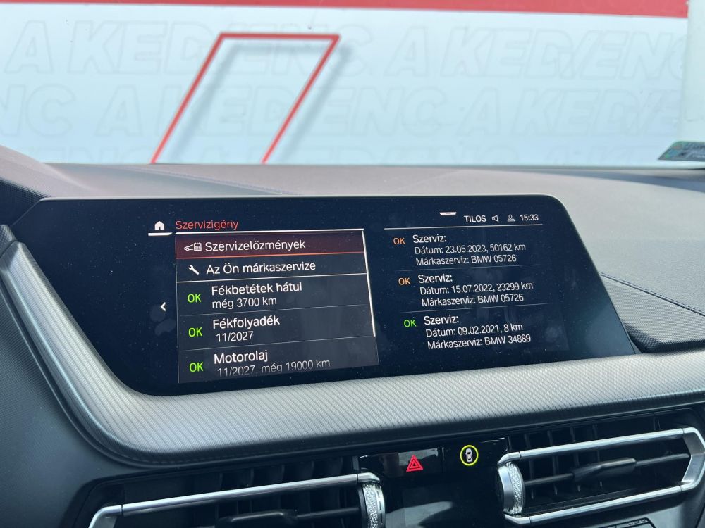 BMW 218d M Sport (Automata) 98e km. CARPLAY. LED. tempomat. ülésfűtés. keyless. megkímélt állapot!