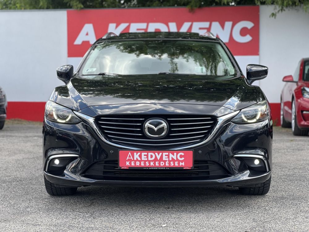 MAZDA 6 2.2 CD Revolution Top (Automata) Sávtartó 360 Head-up Kamera Fehér bőr belső!