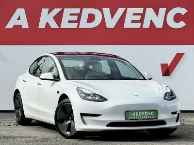 TESLA MODEL 3 Long Range AWD (Automata) 63e km. sérülésmentes. mátrix LED. hőszivattyú. premium hifi. FEHÉR BELSŐ!