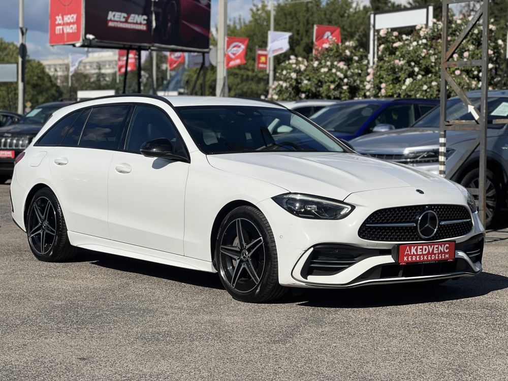MERCEDES-BENZ C 200 T d 9G-TRONIC Mild hybrid drive AMG csomag! Bőrbelső. kamera. vonóhorog. wireless CARPLAY. stb