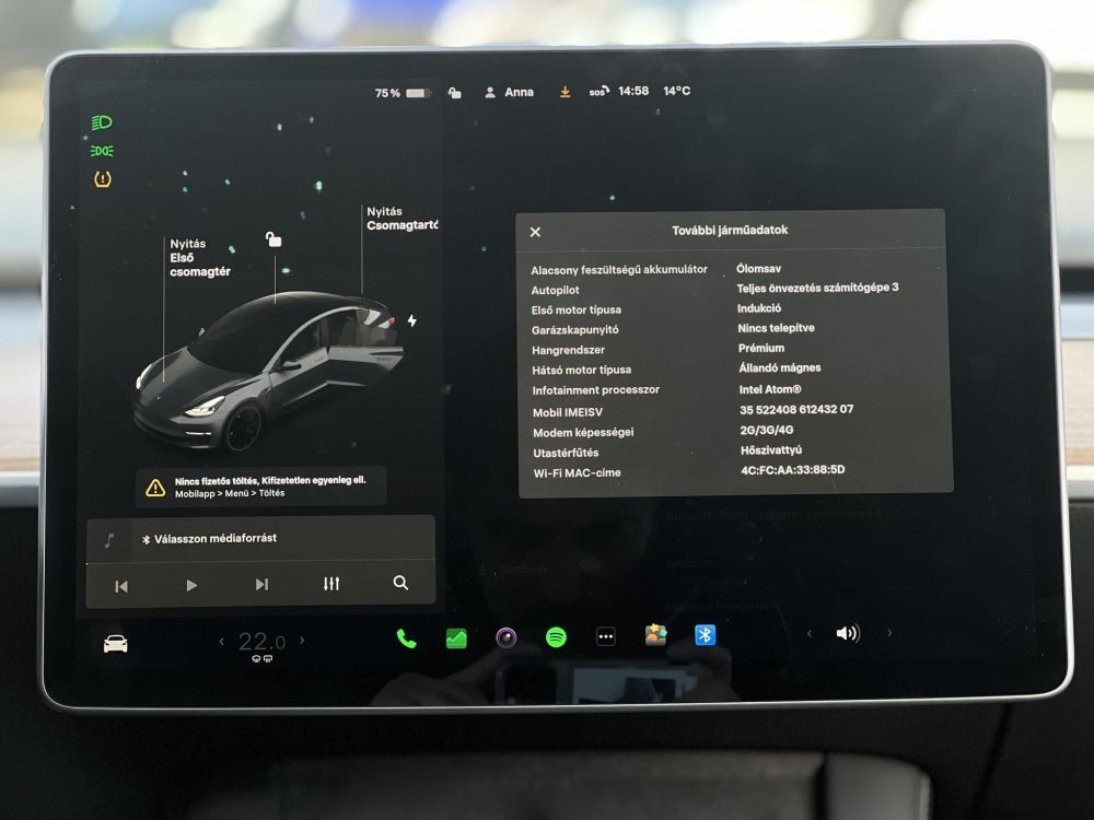 TESLA MODEL 3 Performance AWD (Automata) Mátrix LED. Hőszivattyús. gyári garanciális 2029-ig