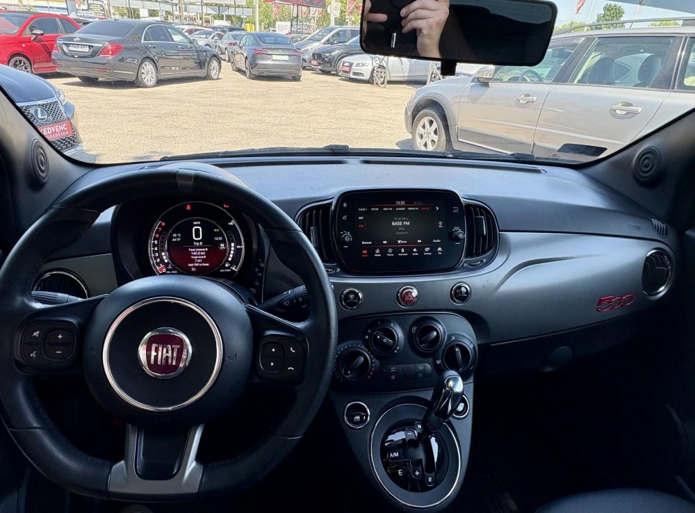 FIAT 500 1.2 8V Lounge Dualogic M.o.-i. Klíma Tempomat Bluetooth 42e km! Military green Edition!