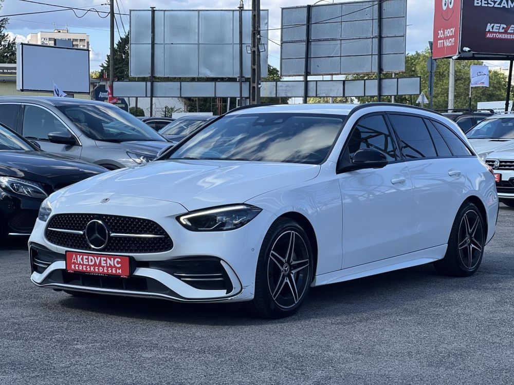 MERCEDES-BENZ C 200 T d 9G-TRONIC Mild hybrid drive AMG csomag! Bőrbelső. kamera. vonóhorog. wireless CARPLAY. stb