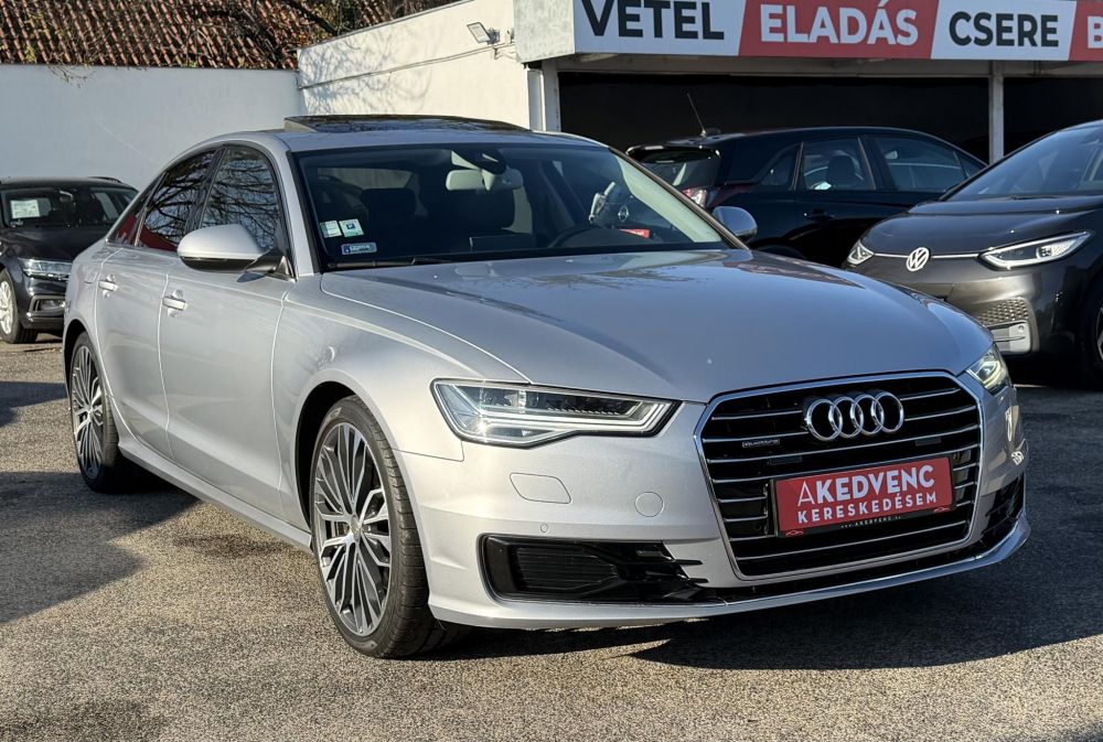 AUDI A6 3.0 V6 TDI quattro S-tronic Napfénytető Távtartó Carplay Barna bőr Friss olaj szerviz. Vezérlés cserélve!