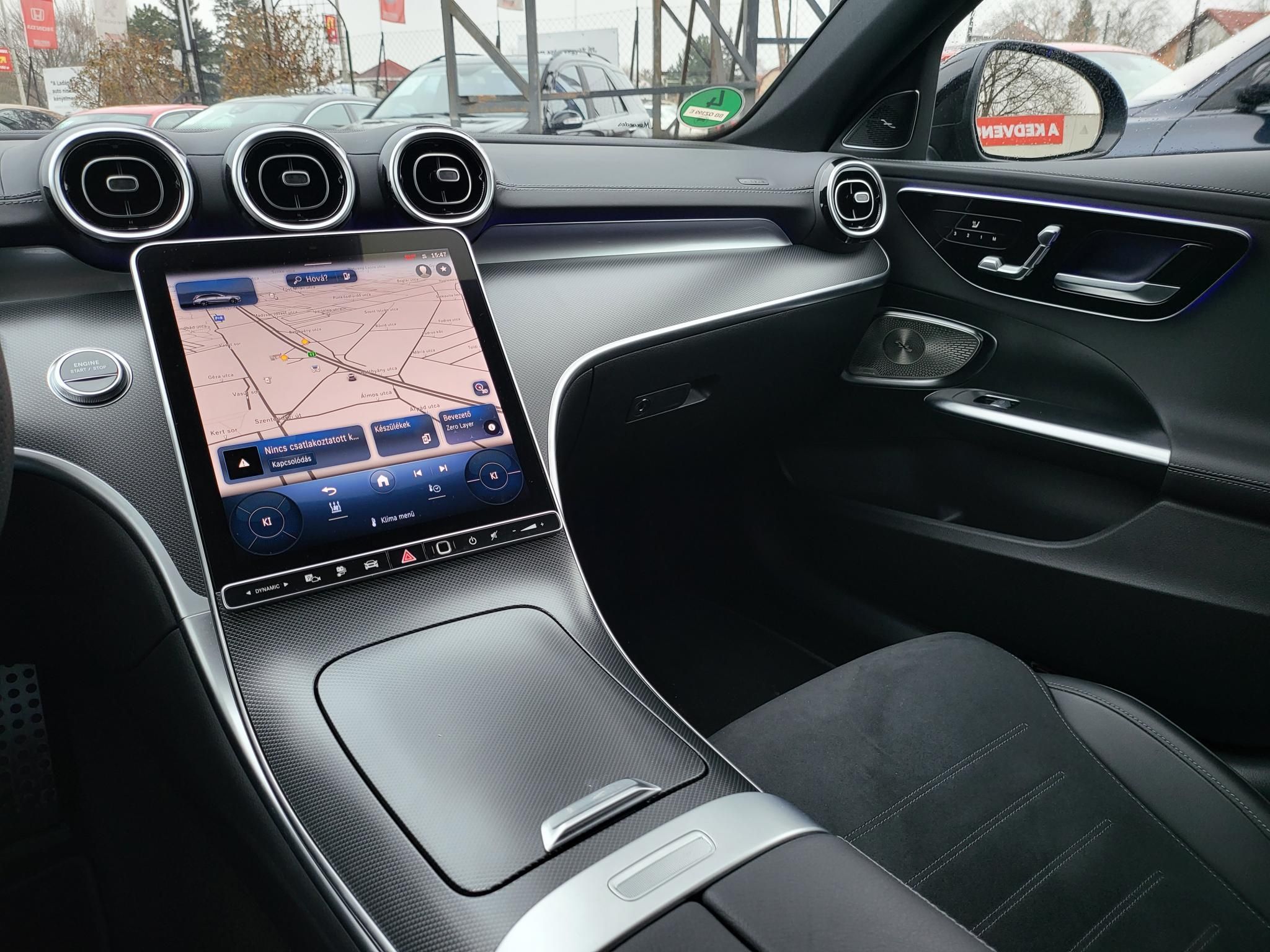 MERCEDES-BENZ C 300 e T 9G-TRONIC Plug-in hybrid AMG csomag. Burmester. memória. 110km-es elektromos hatótáv!