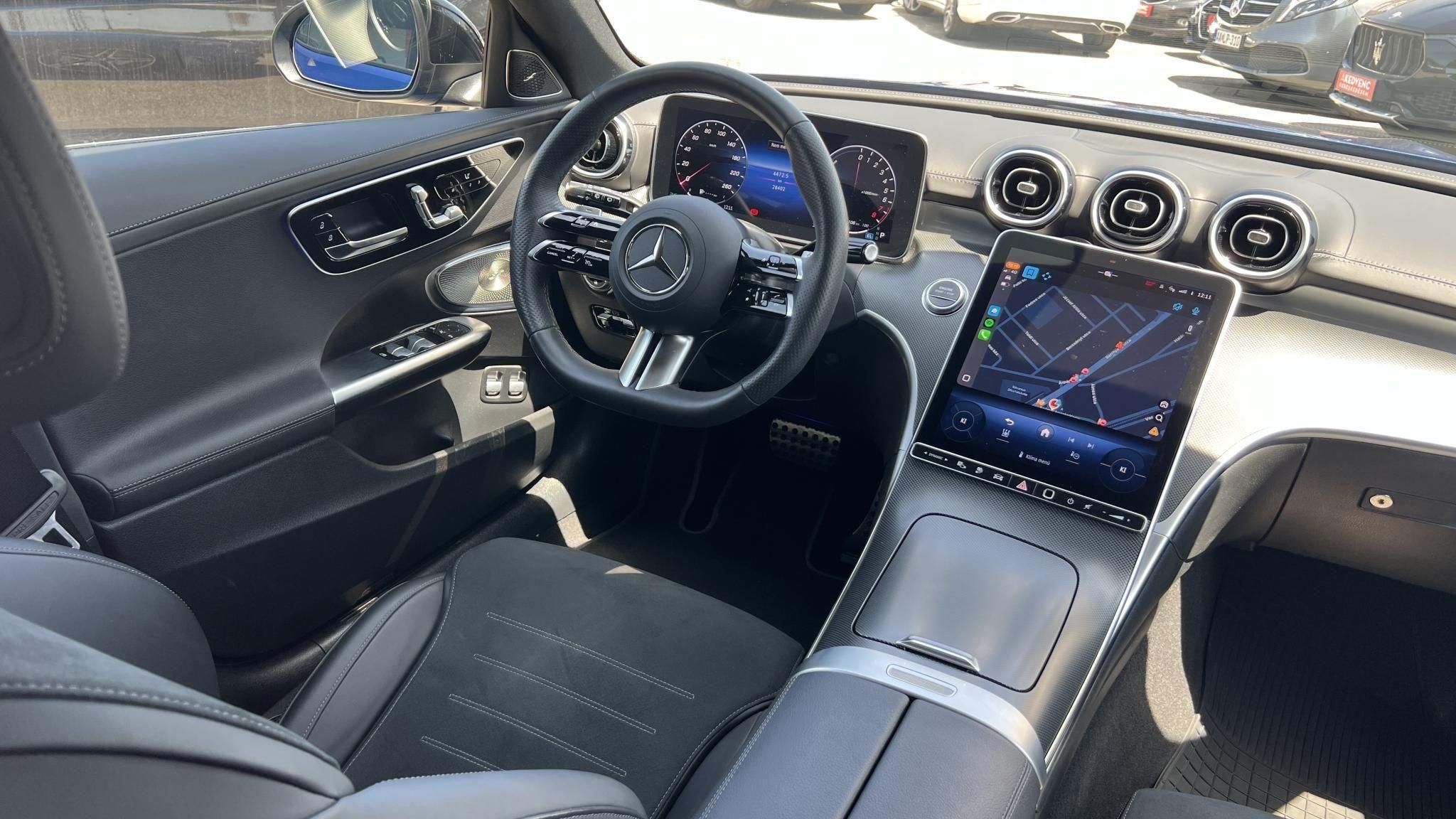 MERCEDES-BENZ C 300 e T 9G-TRONIC Plug-in hybrid AMG csomag. Burmester. memória. 110km-es elektromos hatótáv!