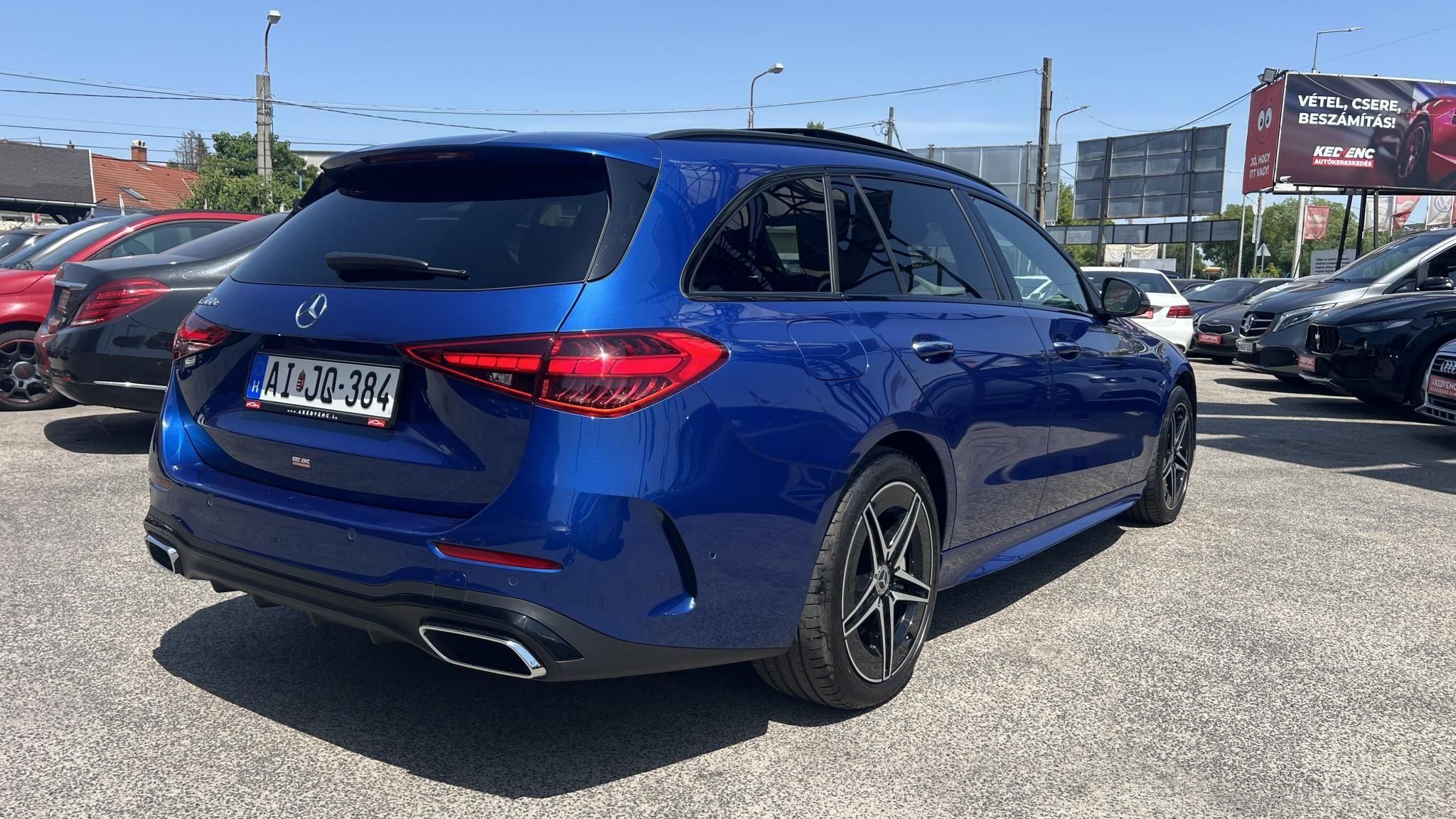 MERCEDES-BENZ C 300 e T 9G-TRONIC Plug-in hybrid AMG csomag. Burmester. memória. 110km-es elektromos hatótáv!