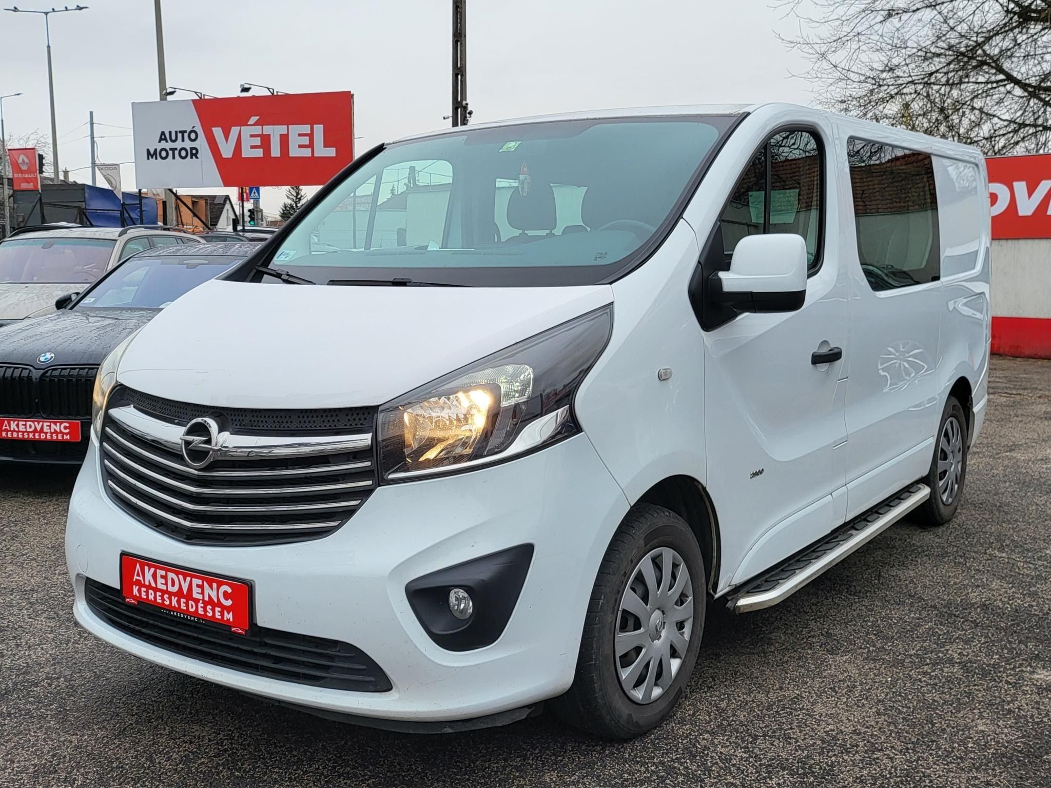OPEL VIVARO 1.6 CDTI L1H1 2.9t 6 személyes Tempomat Ülésfűtés Tolatóradar
