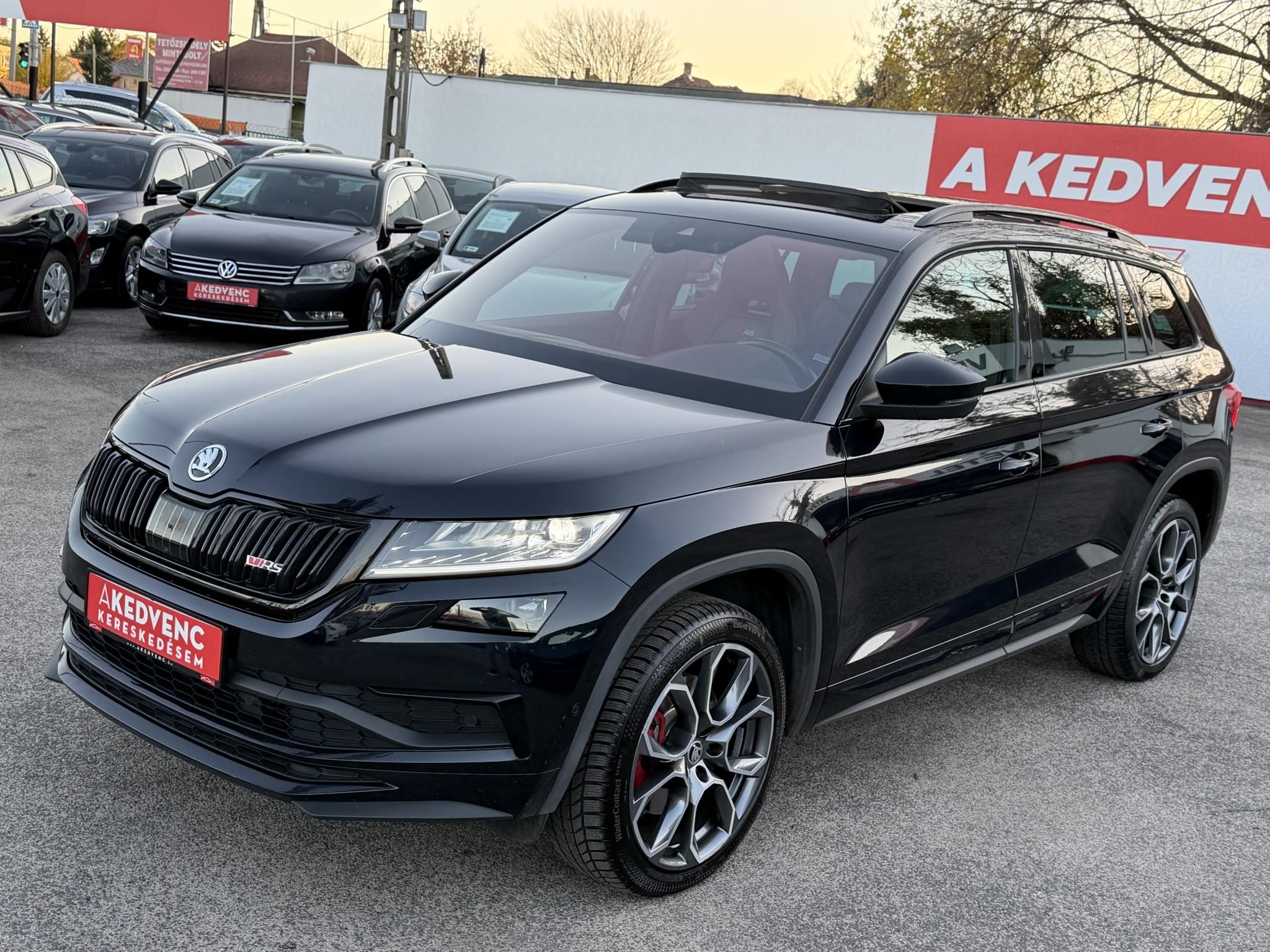 SKODA KODIAQ 2.0 TDI SCR RS 4x4 DSG [7 személy] Magyarországi. Végig márkaszervizelt. Teljes felszereltség!