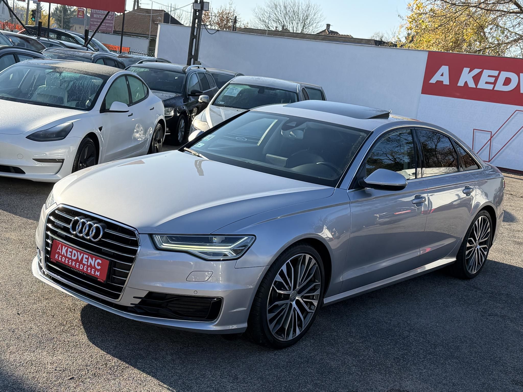 AUDI A6 3.0 V6 TDI quattro S-tronic Napfénytető Távtartó Carplay Barna bőr Friss olaj szerviz. Vezérlés cserélve!