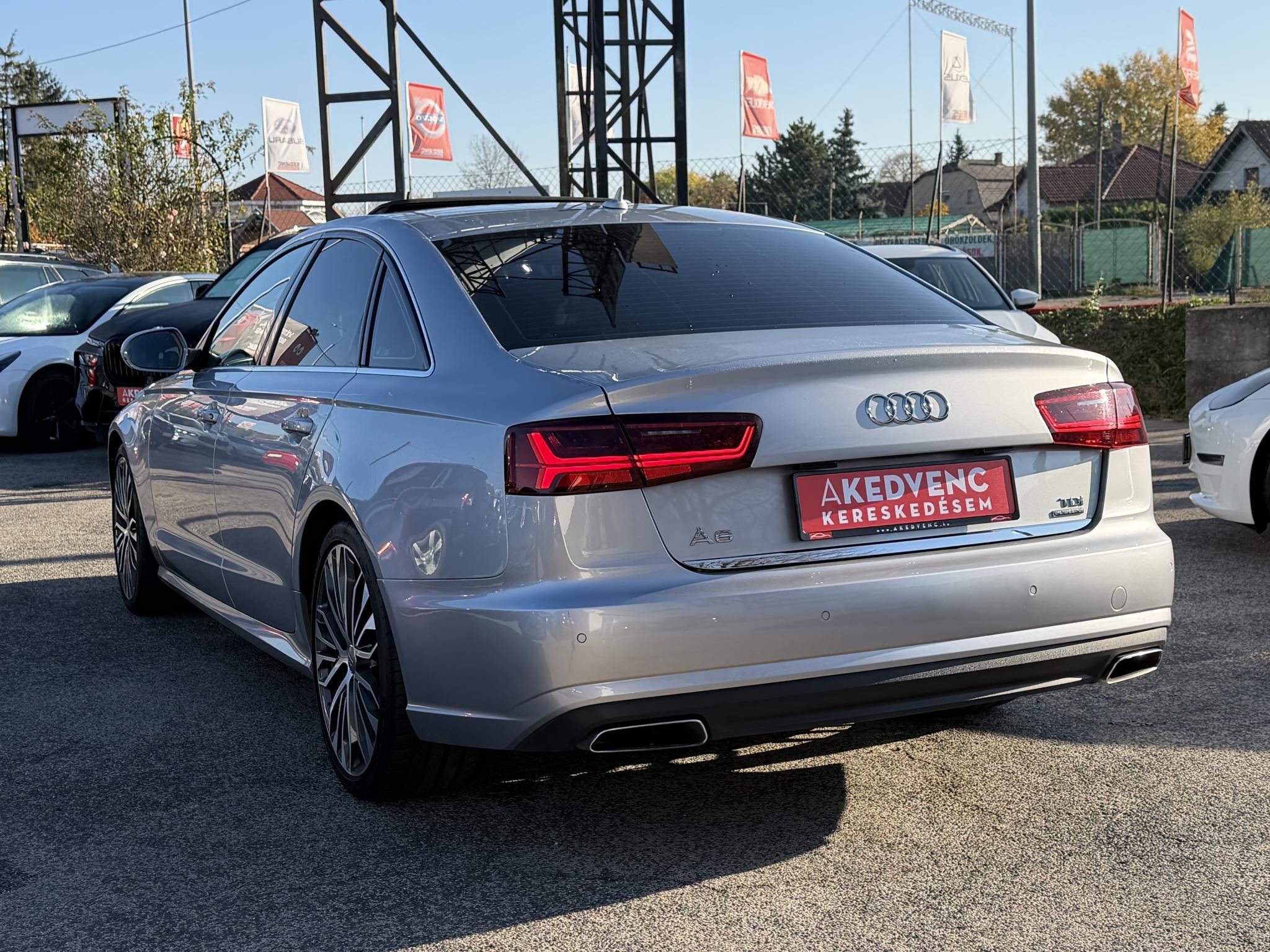 AUDI A6 3.0 V6 TDI quattro S-tronic Napfénytető Távtartó Carplay Barna bőr Friss olaj szerviz. Vezérlés cserélve!