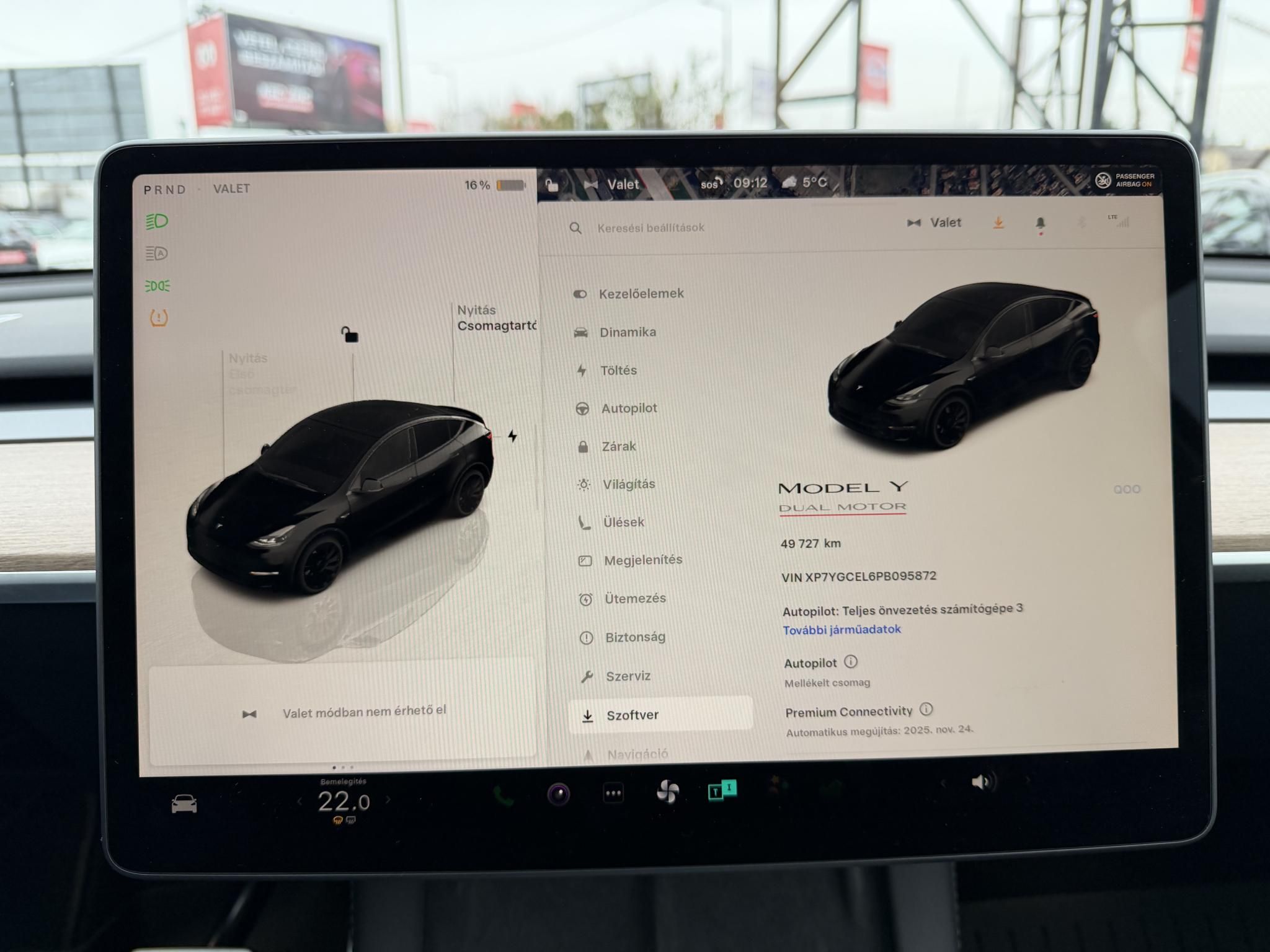 TESLA MODEL Y Performance AWD (Automata) 49e km. ÁFÁS! AMD Ryzen. garanciális. premium hifi. vonóhorog!