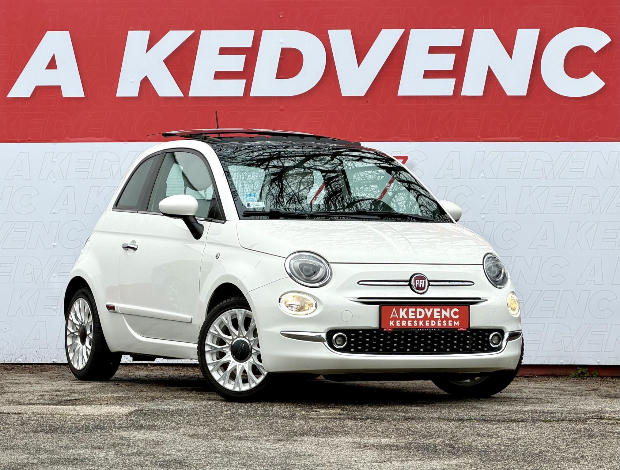 FIAT 500 1.2 8V Star Dualogic 12e km. Magyarországi Panorámatető Téli-nyári kerék Újszerű állapot!