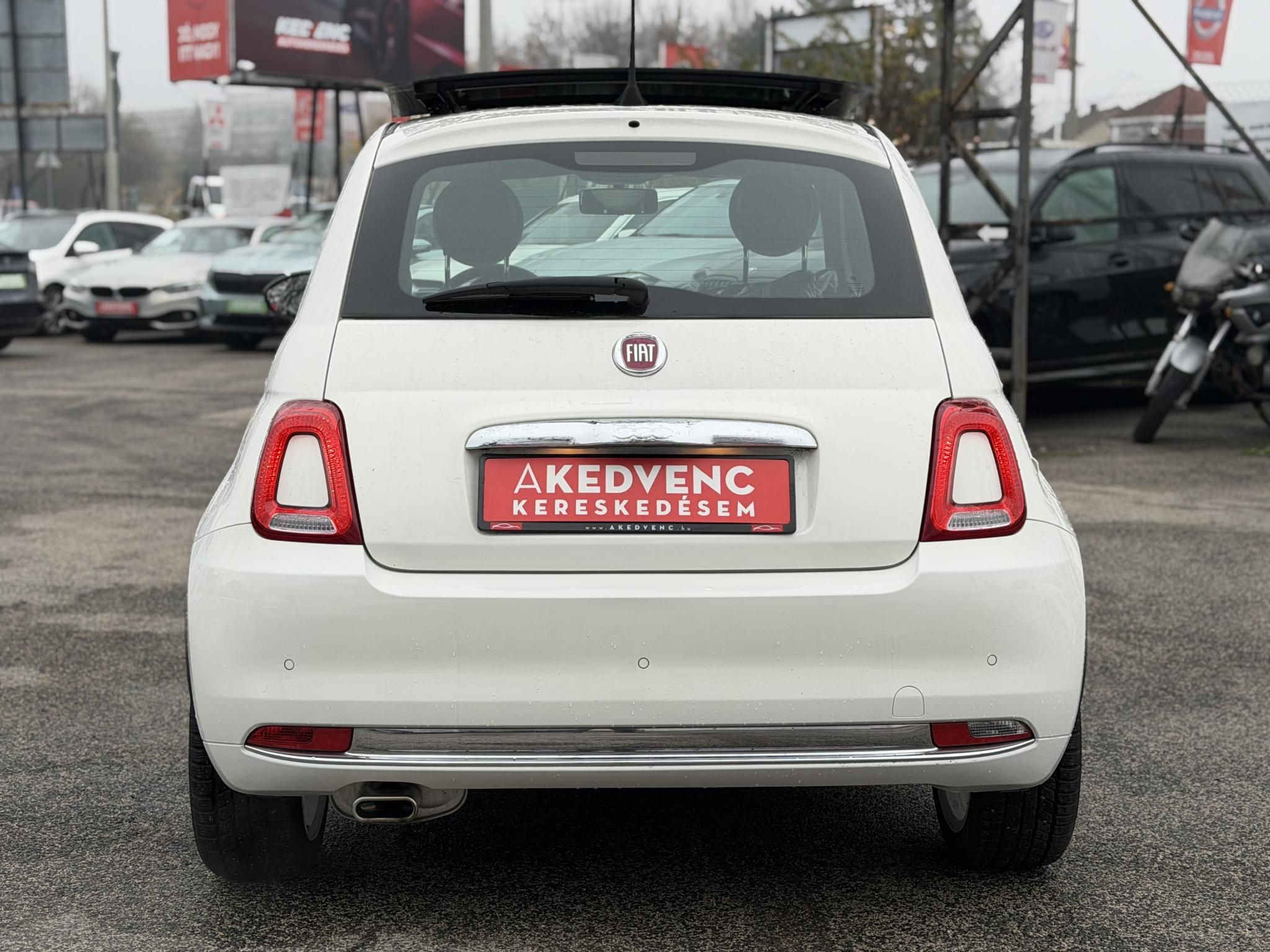 FIAT 500 1.2 8V Star Dualogic 12e km. Magyarországi Panorámatető Téli-nyári kerék Újszerű állapot!