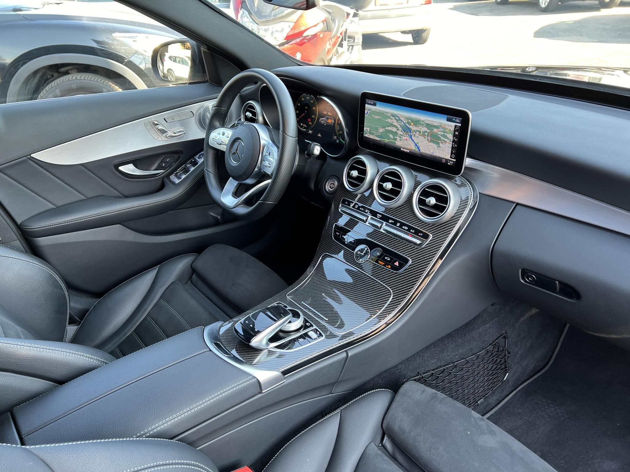 MERCEDES-BENZ C 300 T de EQ Power 9G-TRONIC AMG+karbon csomag. 88e km Burmester. teljes kerámia bevonat. ZÖLD rendszám