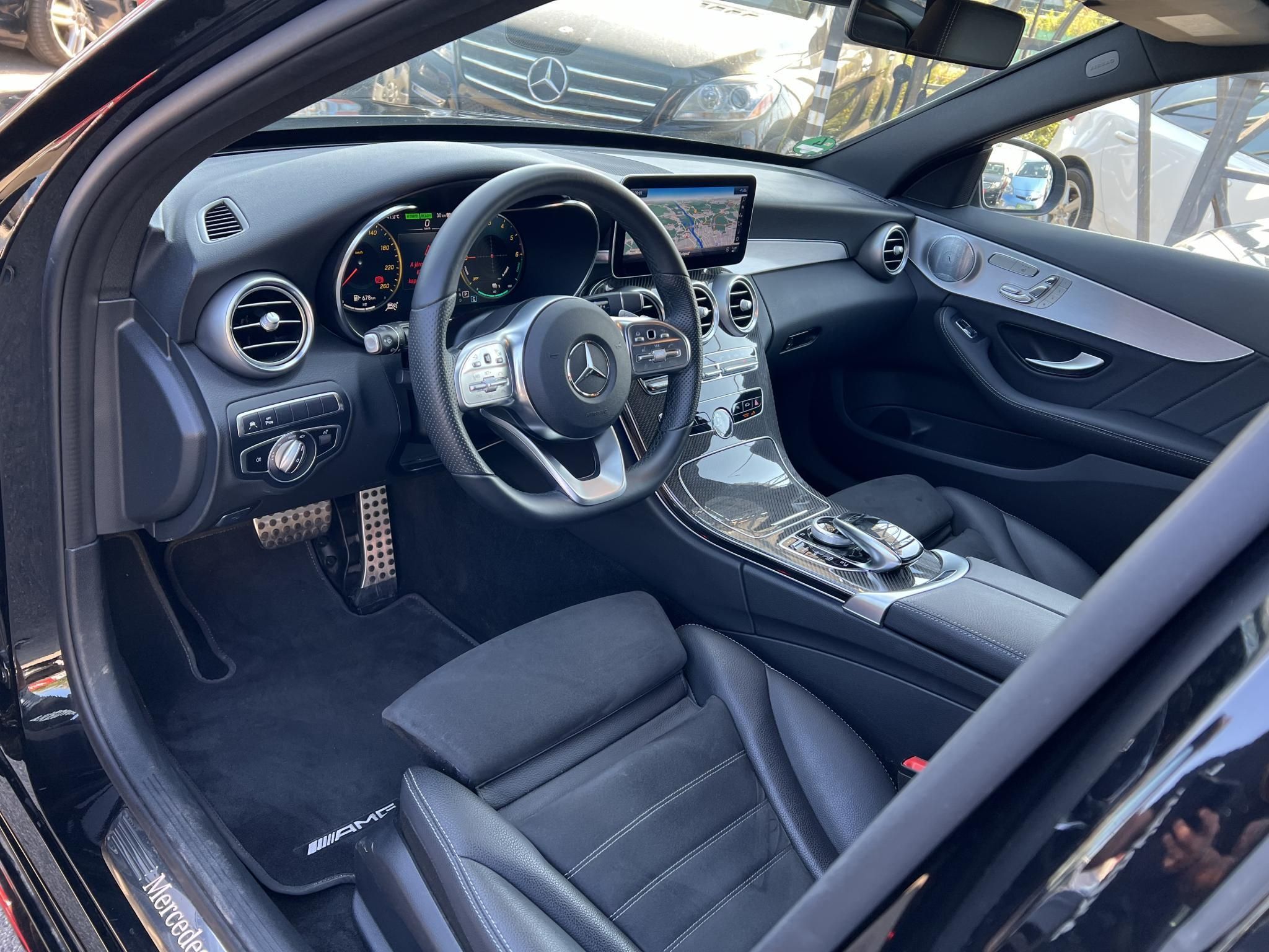 MERCEDES-BENZ C 300 T de EQ Power 9G-TRONIC AMG+karbon csomag. 88e km Burmester. teljes kerámia bevonat. ZÖLD rendszám