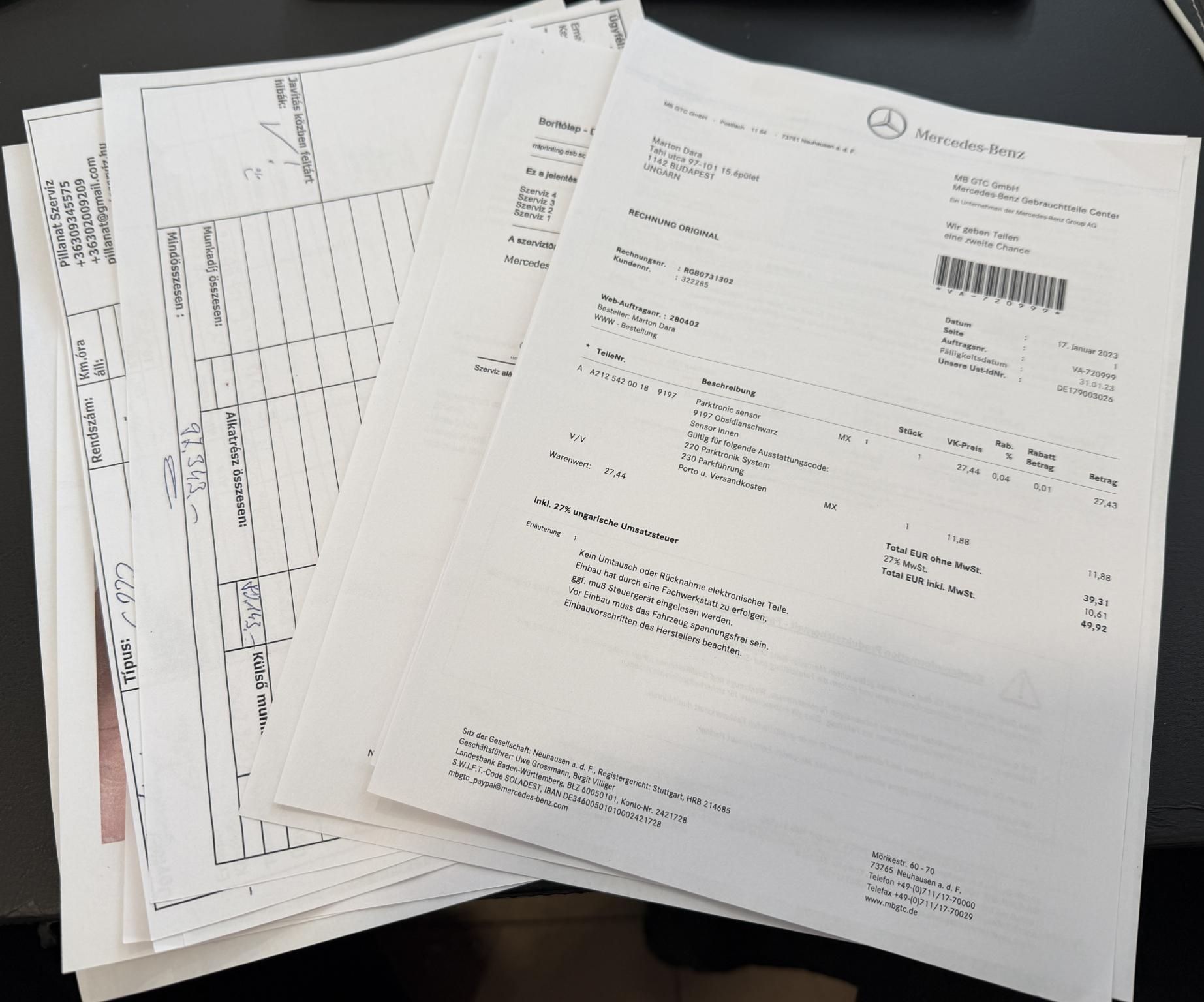 MERCEDES-BENZ C 220 T CDI BlueEFFICIENCY Avantgarde (Automata) Magyarországi Teljes szerviztörténet!