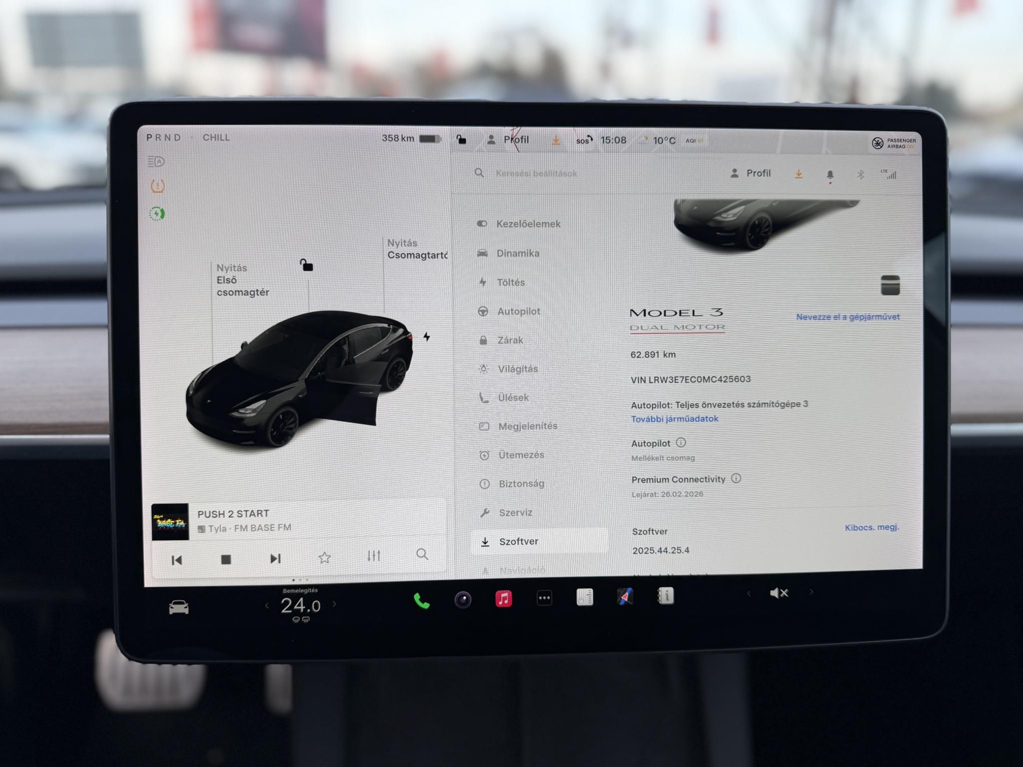 TESLA MODEL 3 Performance AWD (Automata) 62e km. FACELIFT. HŐSZIVATTYÚ. MATRIX LED. GARANCIÁLIS