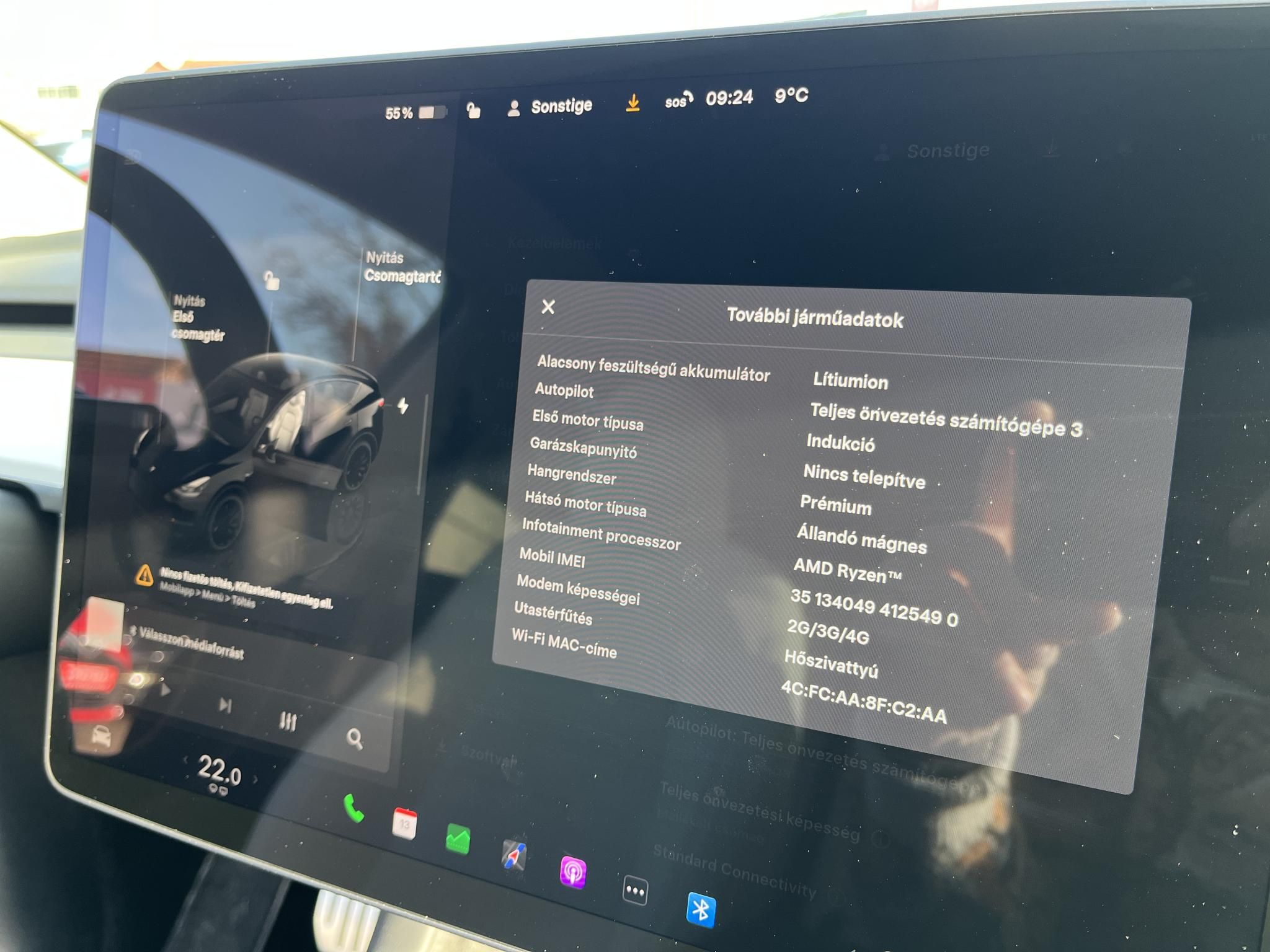 TESLA MODEL Y Performance AWD (Automata) 80e km. Fehér belső. FSD. AMD Ryzen. 2 gumigarnitúra. Garanciális!