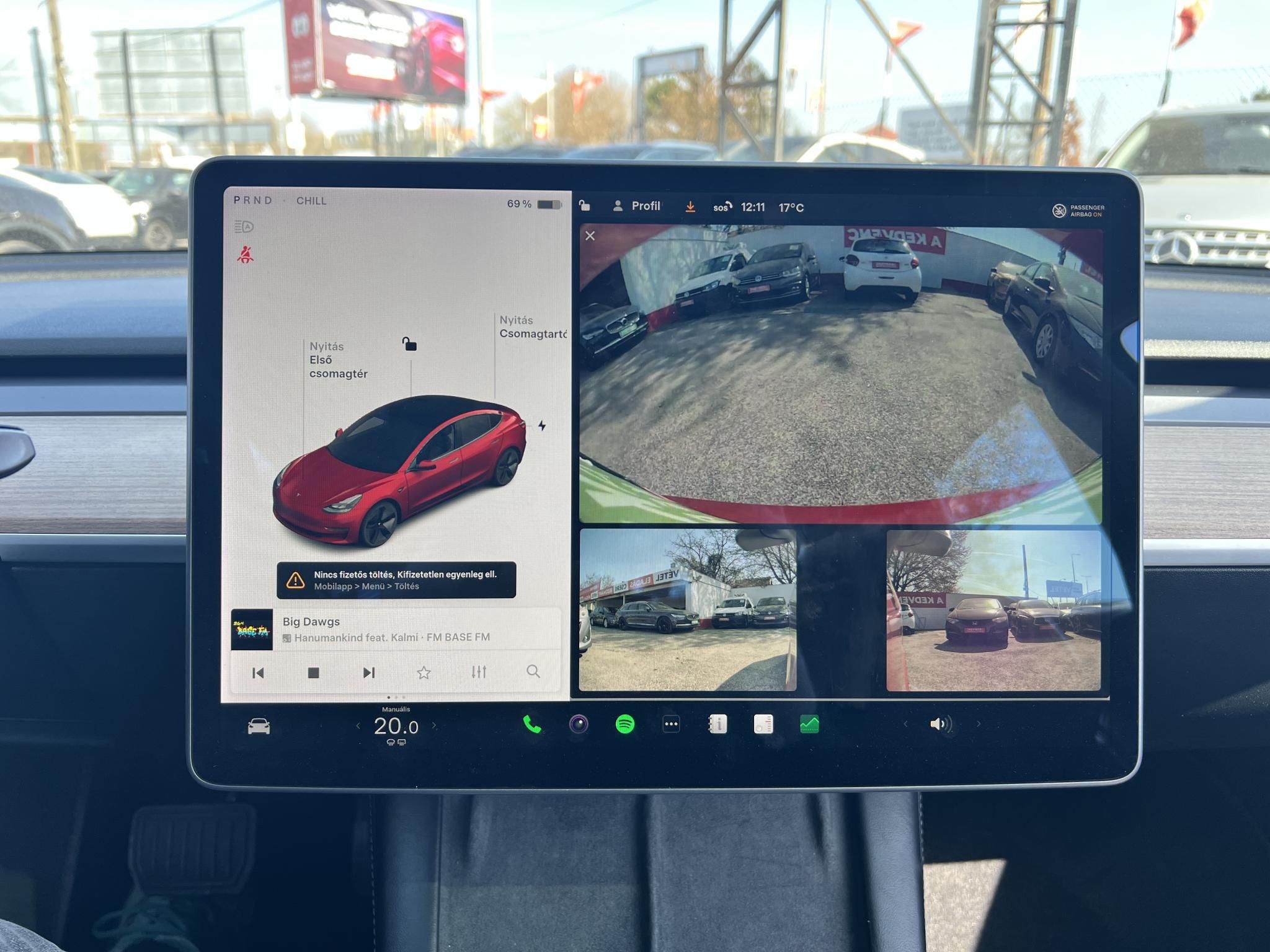 TESLA MODEL 3 Long Range AWD (Automata) 54e km. mátrix LED. hőszivattyú. premium hifi. gyönyörű állapot!