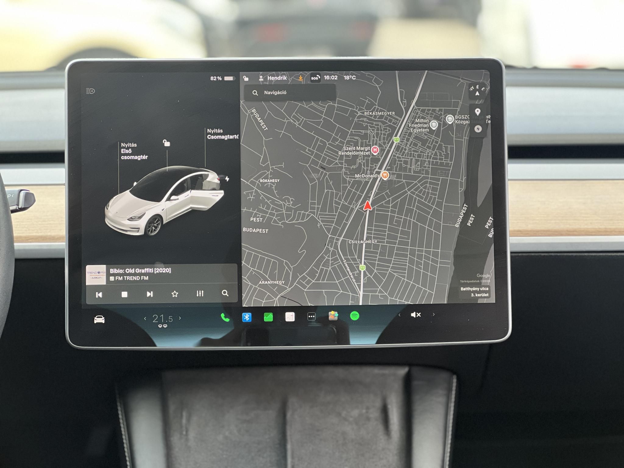 TESLA MODEL 3 Long Range AWD (Automata) 63e km. 2029-ig garanciális. 550 km-es hatótáv!