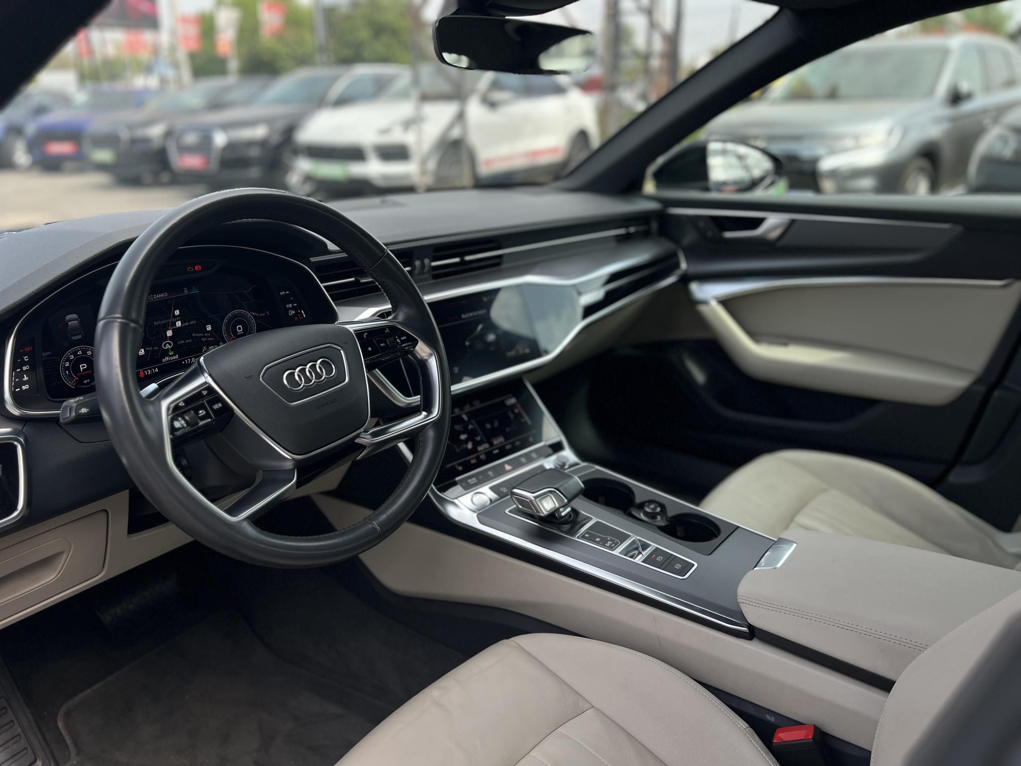 AUDI A6 55 TFSI Sport quattro S-tronic 97e km. LED Virtual Cockpit Memória Vajbőr Kamera Távtartó Sávtartó