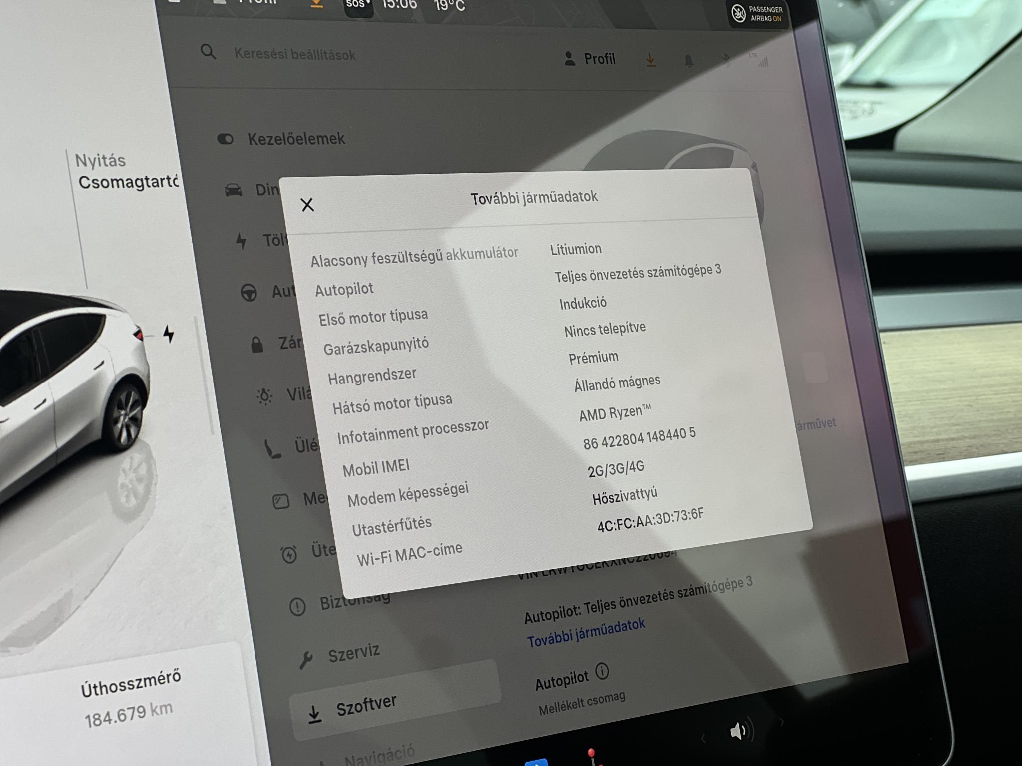 TESLA MODEL Y Long Range AWD (Automata) AMD Ryzen. hőszivattyú. mátrix LED. premium hifi
