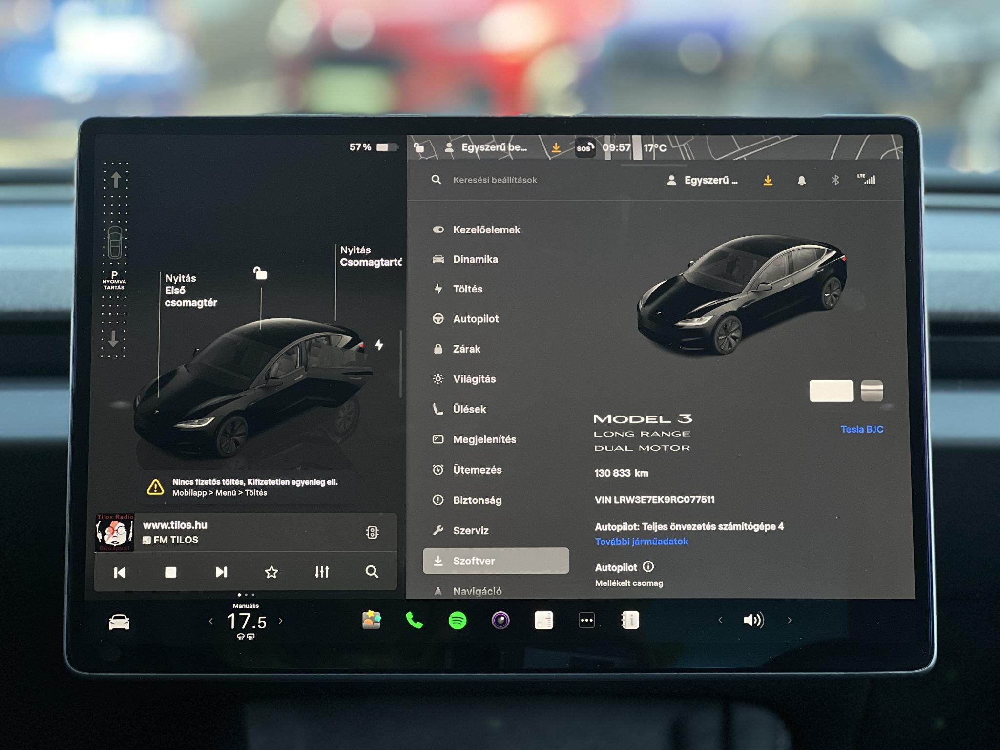 TESLA MODEL 3 Long Range AWD (Automata) HIGHLAND 130e km. AMD Ryzen. hőszivattyú. akár 600km hatótáv!