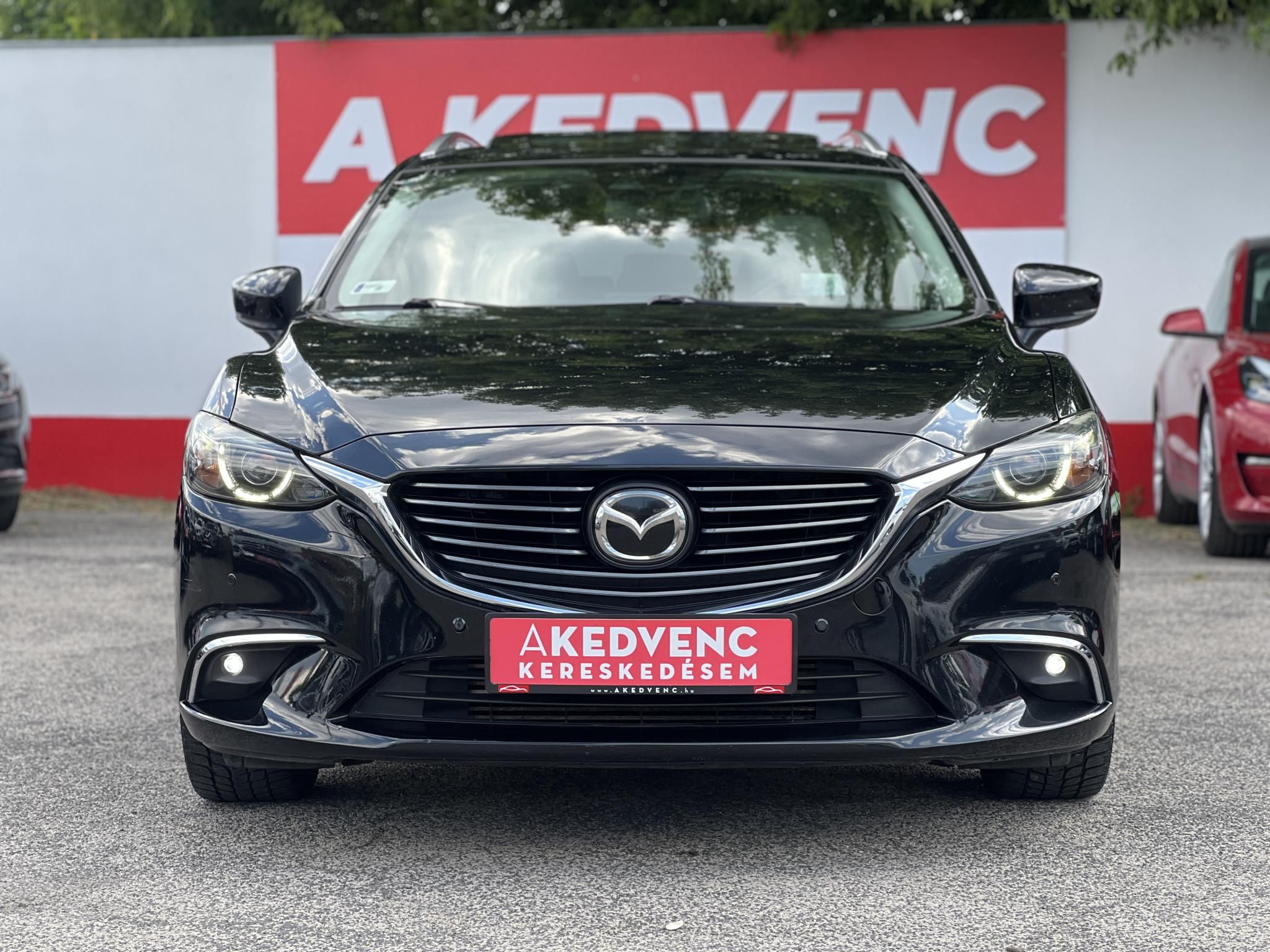 MAZDA 6 2.2 CD Revolution Top (Automata) Sávtartó 360 Head-up Kamera Fehér bőr belső!
